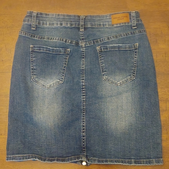 Redial Denim Jean Skirt - Picture 2 of 9